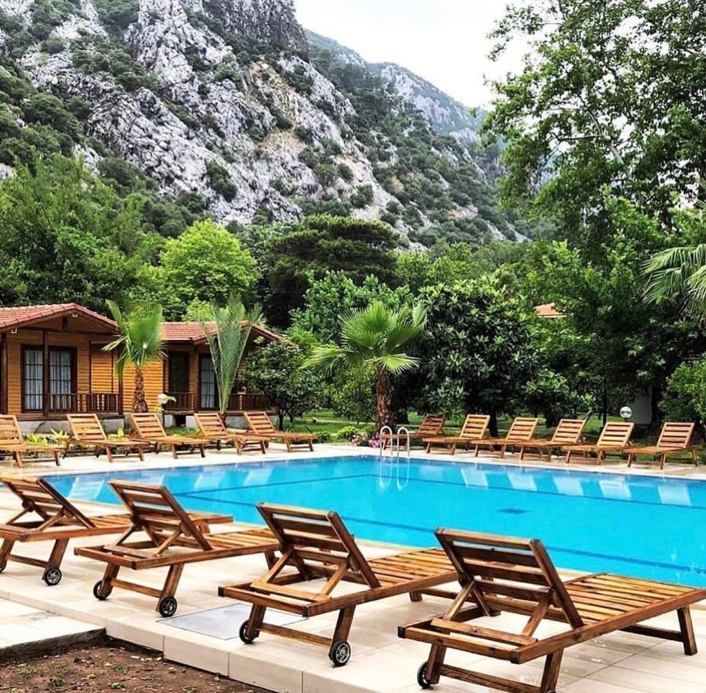 Dolunay Apart Hotel Cirali Bagian luar foto