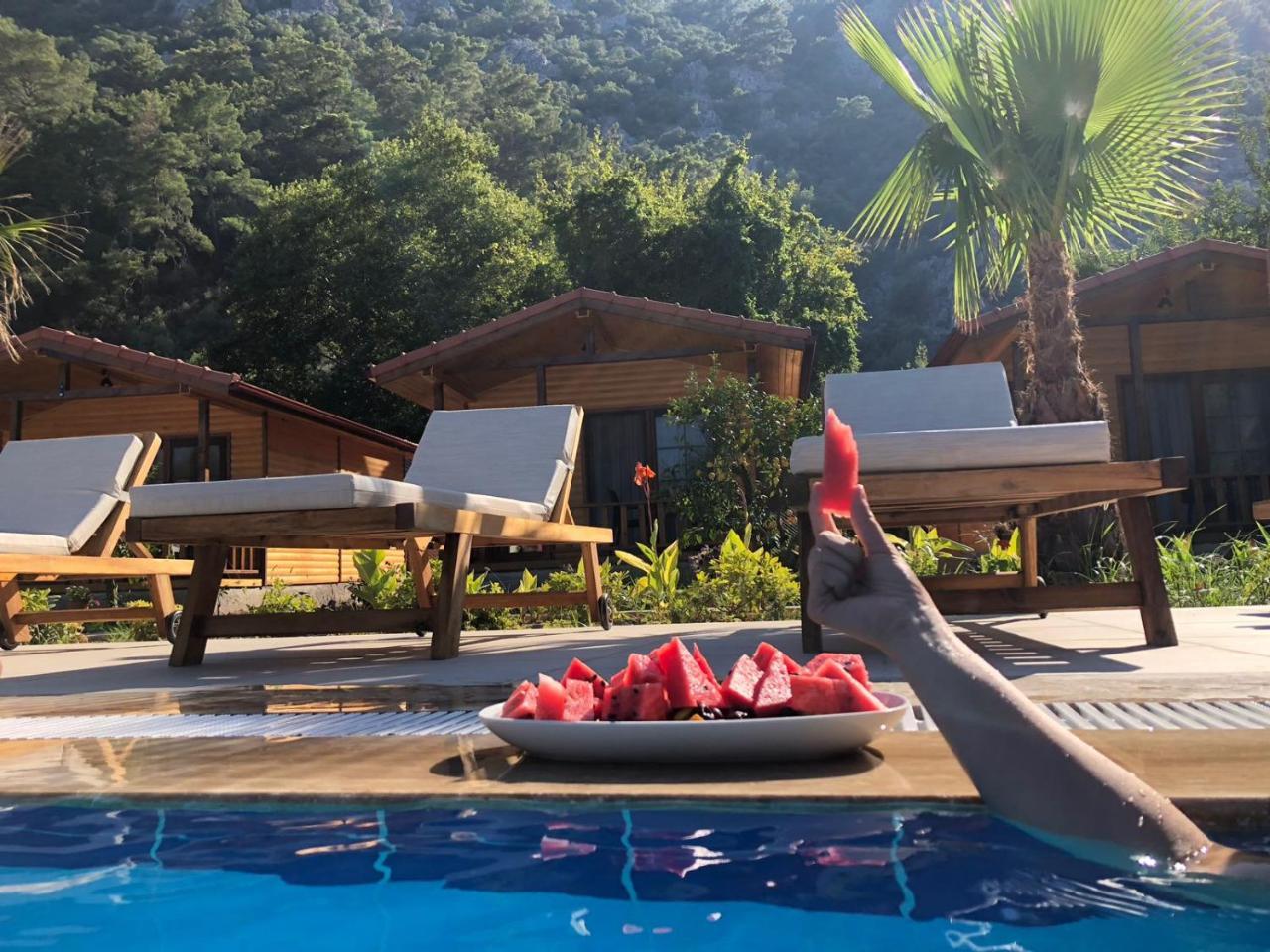 Dolunay Apart Hotel Cirali Bagian luar foto